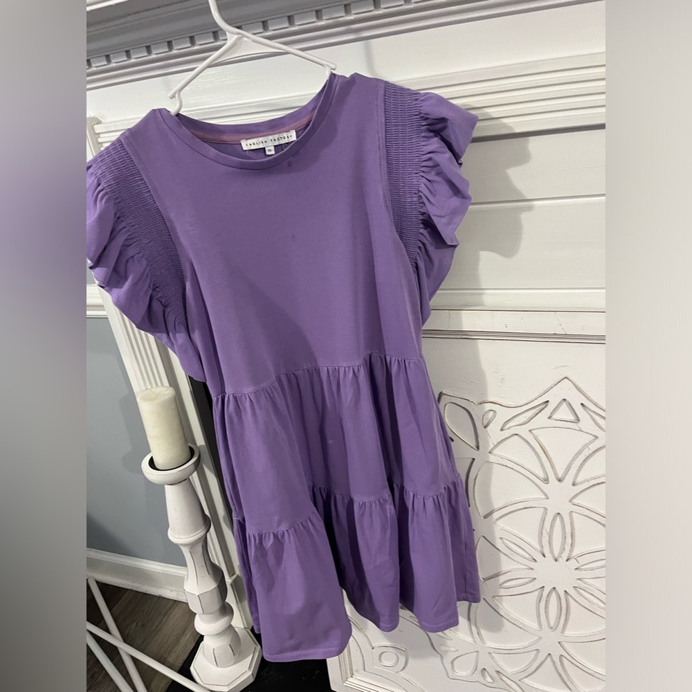 English Factory woman’s flutter sleeve dress with pockets extra small